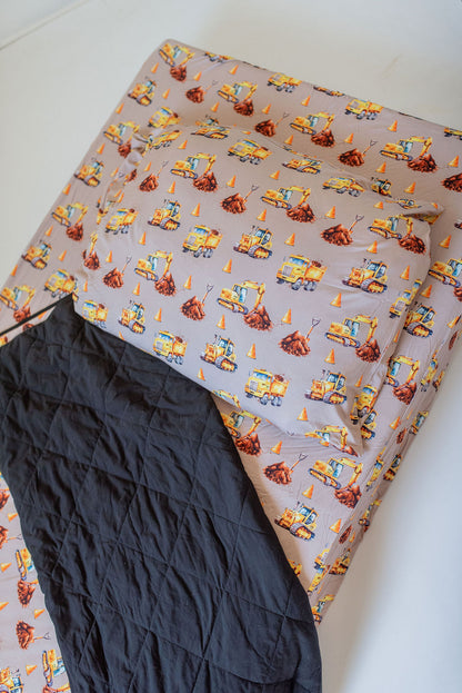 DDB Construction Twin Sheet & Pillow Case