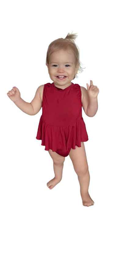 Garnet Bubble Romper