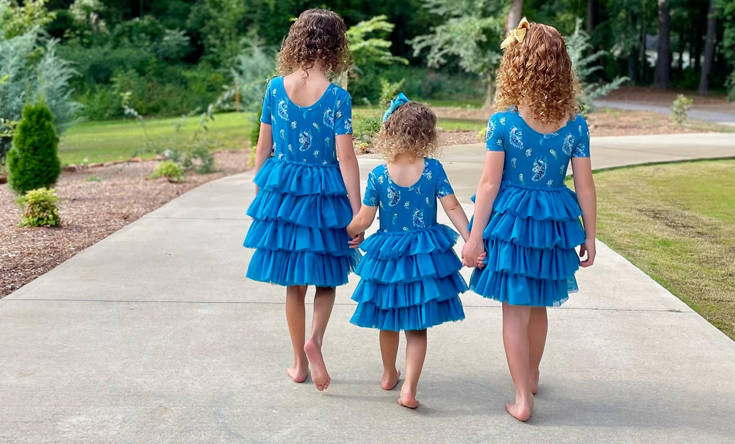 Pretty as a Peacock Tulle Tutu Twirl Dress