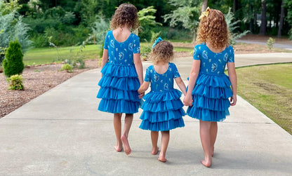 Pretty as a Peacock Tulle Tutu Twirl Dress