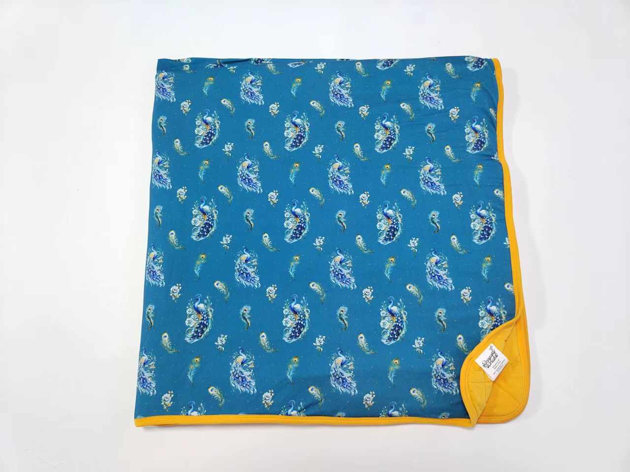 Pretty as a Peacock 2.5 Tog Quilted Blanket