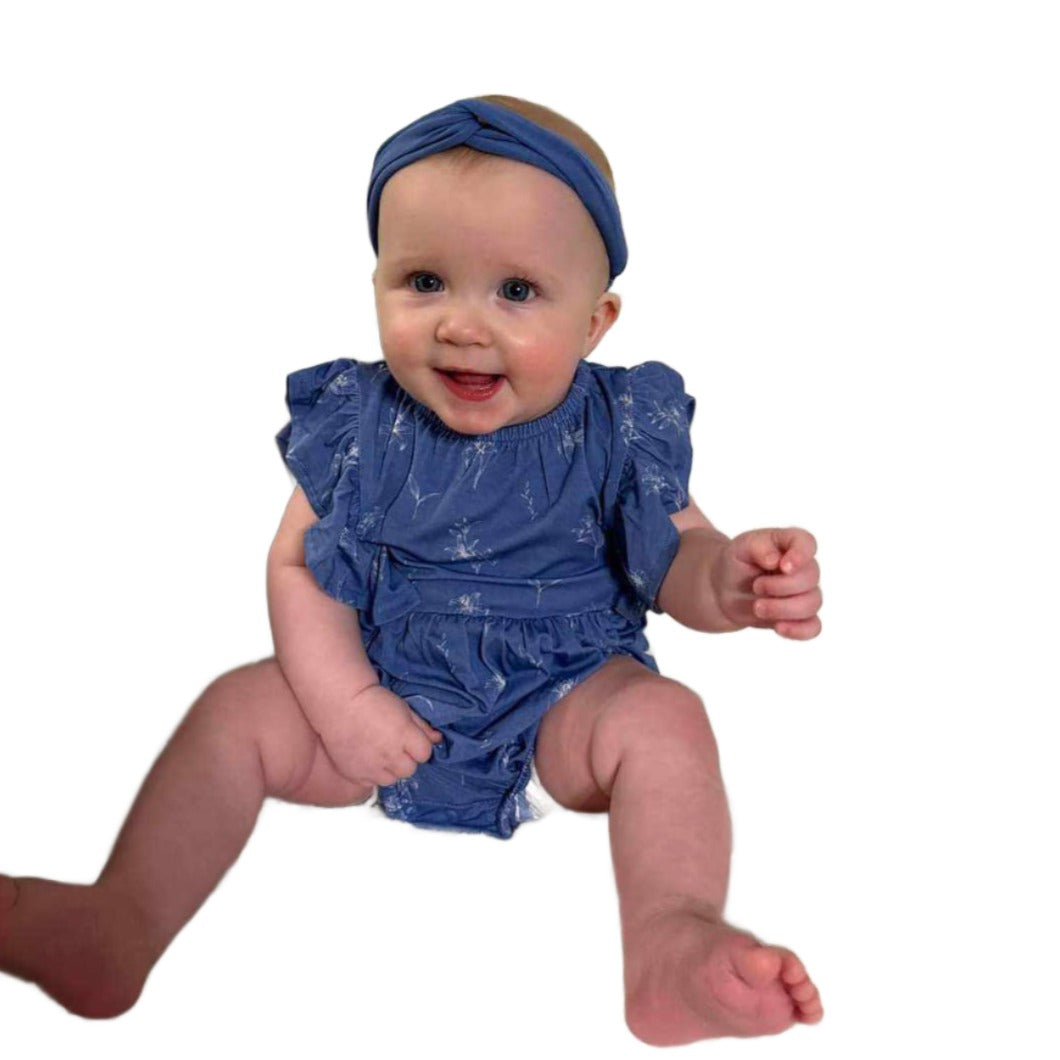 Serenity Blue Headwrap for infants/children