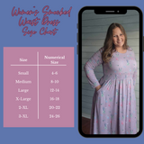 Dragonfly Meadow Smocked Waist 3/4 - Long sleeve Women's Dress