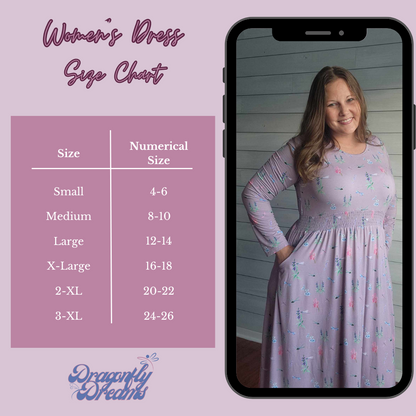 Winter Whimsy Women's Midi Dress