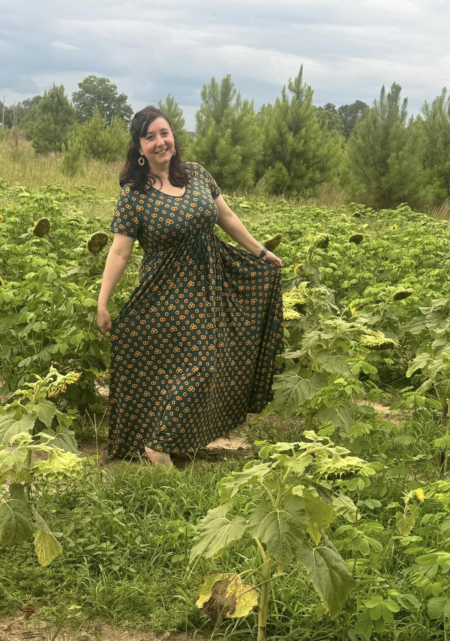 Sunflower Field Women's Maxi Dress