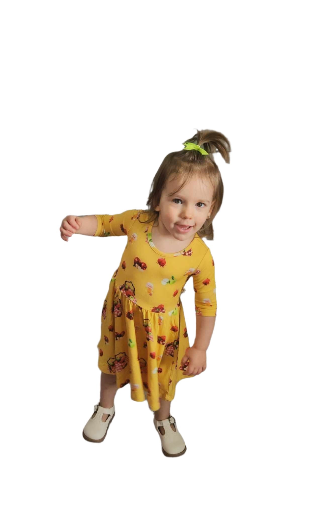 Sweet as Honey Twirl Dress with Pockets & Shorts Set