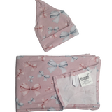 Tied With Grace Swaddle and Hat Set