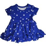 Oh My Stars Short Sleeve Twirl Dress with Bodysuit