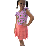 Flamingo Tropic Ruffle Shirt and Skort