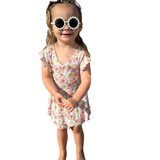 Daisy Blooms Skort Romper