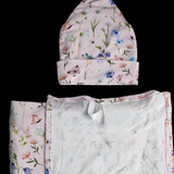 Wildflower Garden Swaddle and Hat Set