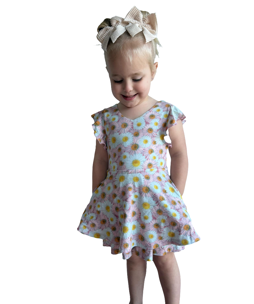 Daisy Blooms Skort Romper