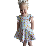 Daisy Blooms Skort Romper