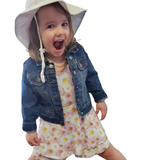 Daisy Blooms Skort Romper