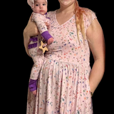 Wildflower Garden Cap Sleeve Women's Hi-Low Dress