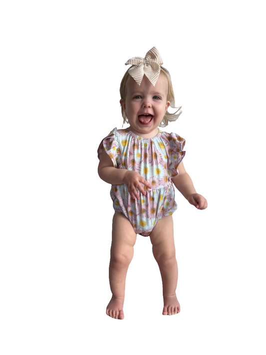 Daisy Blooms Bubble Romper