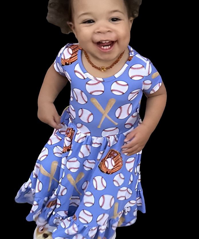 Eye On The Ball Twirl Dress with Pockets & Shorts Set