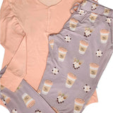 Coffee and Jesus Women's Pajamas Long Sleeve and Pants