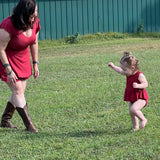 Garnet Bubble Romper