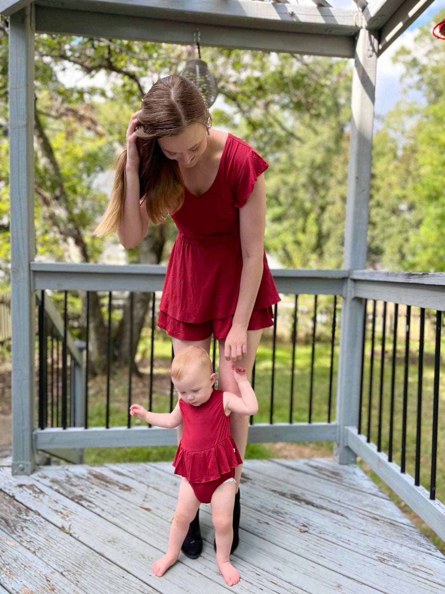 Garnet Bubble Romper