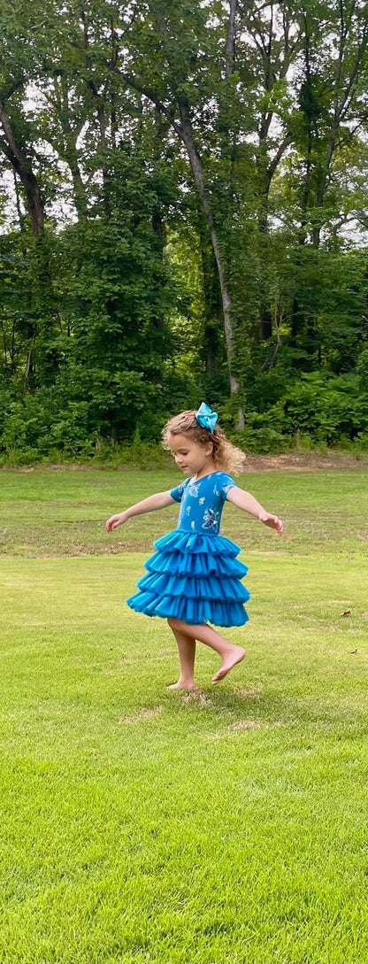 Pretty as a Peacock Tulle Tutu Twirl Dress