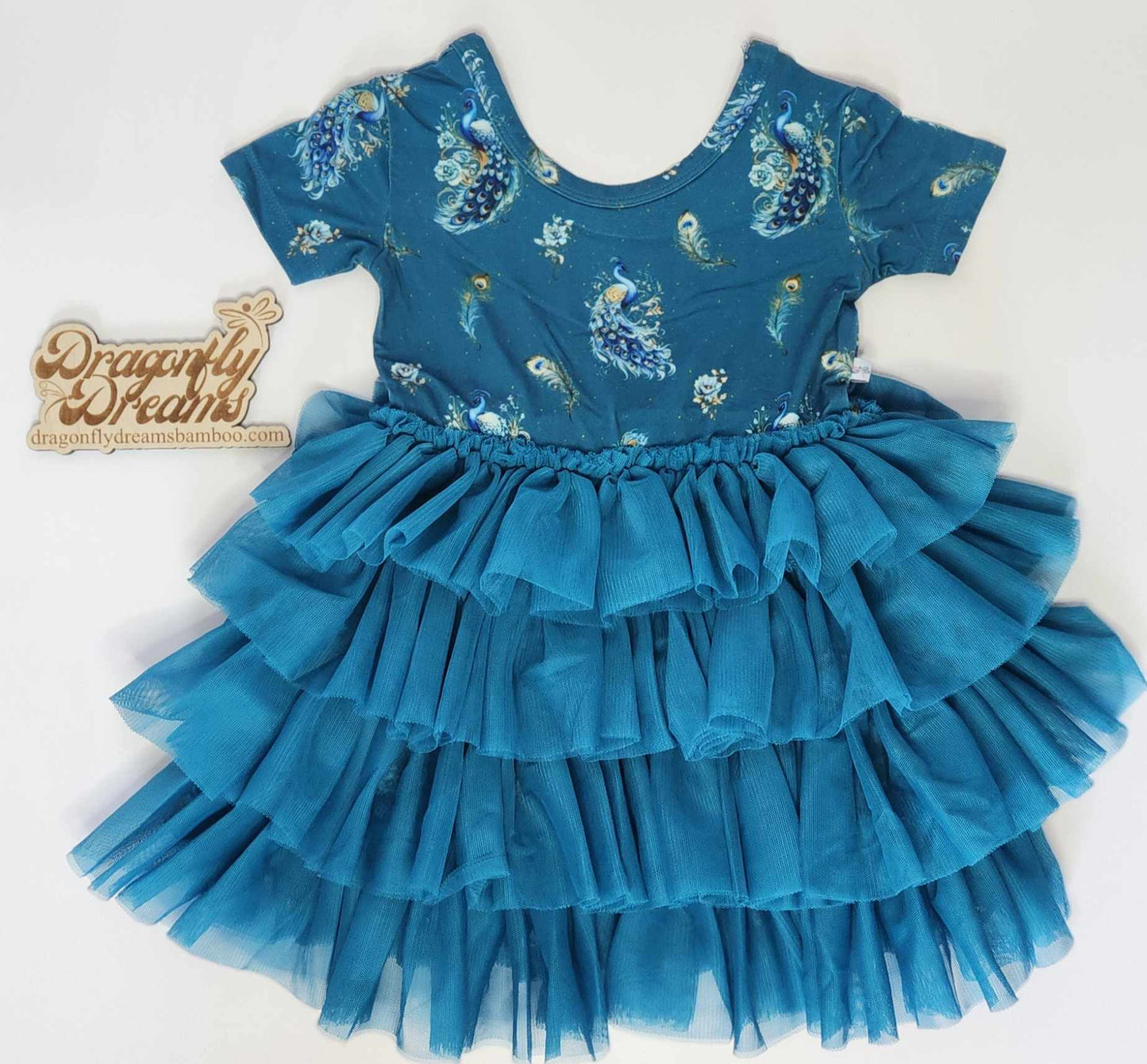 Pretty as a Peacock Tulle Tutu Twirl Dress