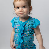 Wildflower Dreams Ruffle Sleeve Romper