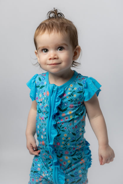 Wildflower Dreams Ruffle Sleeve Romper