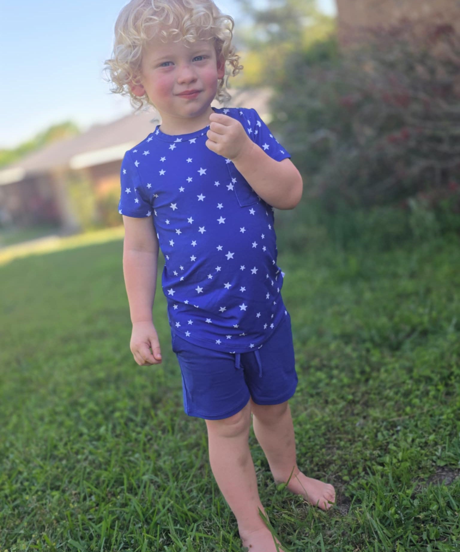 Oh My Stars 2 Piece Pocket T-Shirt and Shorts Set