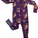 Boho Floral Convertible Zip-Up