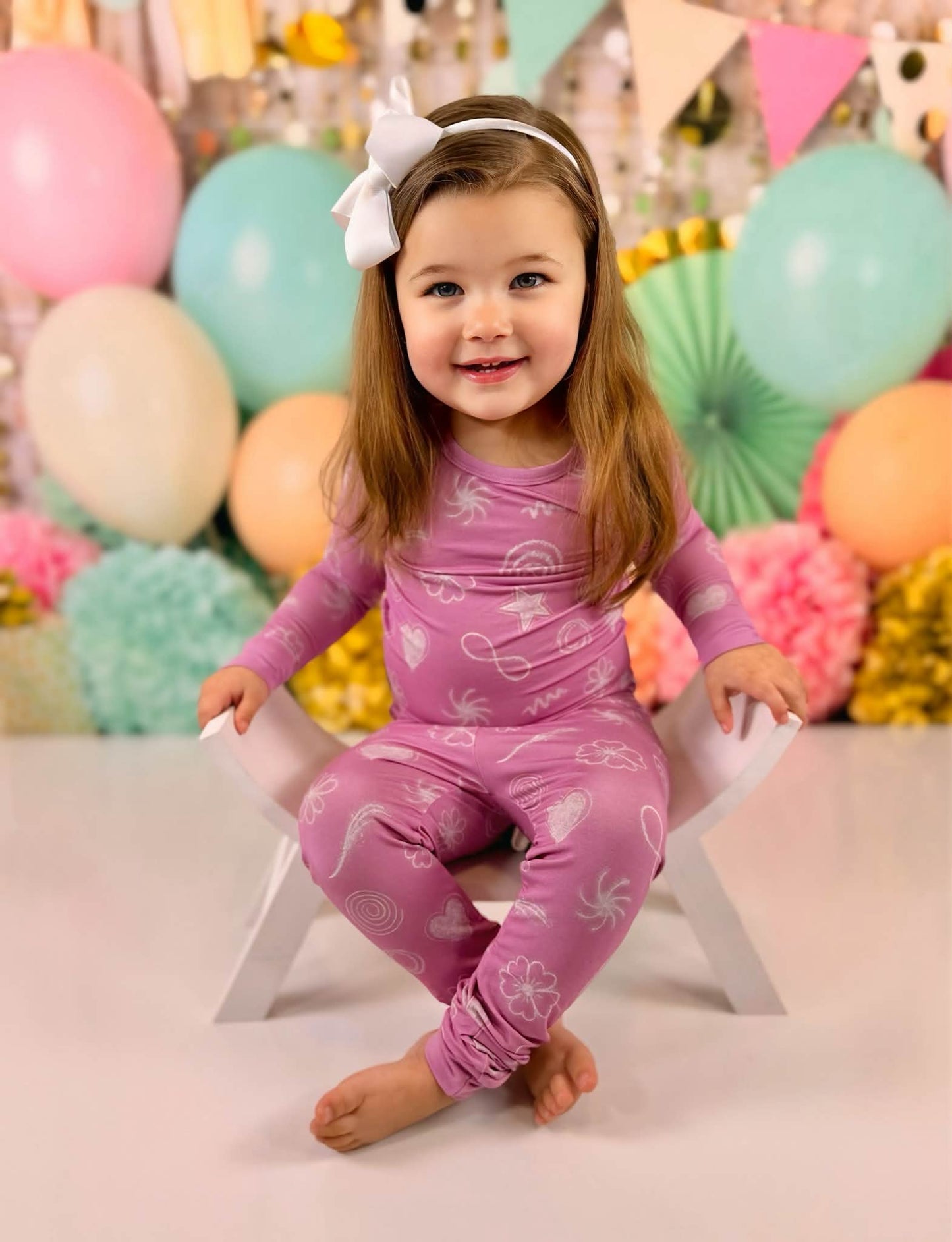 Blushing Doodles 2 Piece Pajama Set