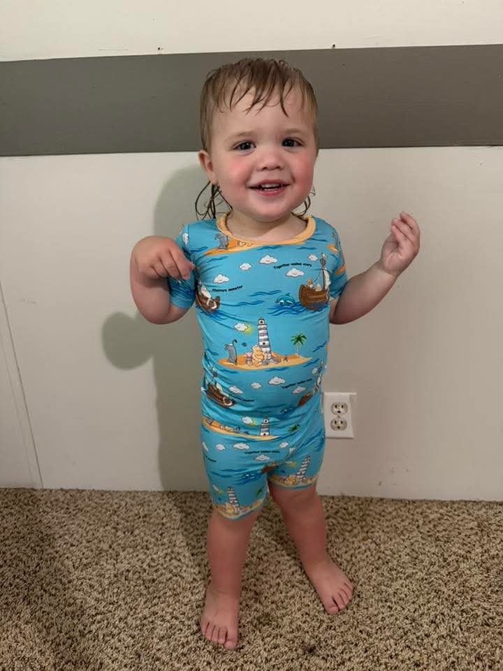 Sailing Together 2 Piece Pajama Set