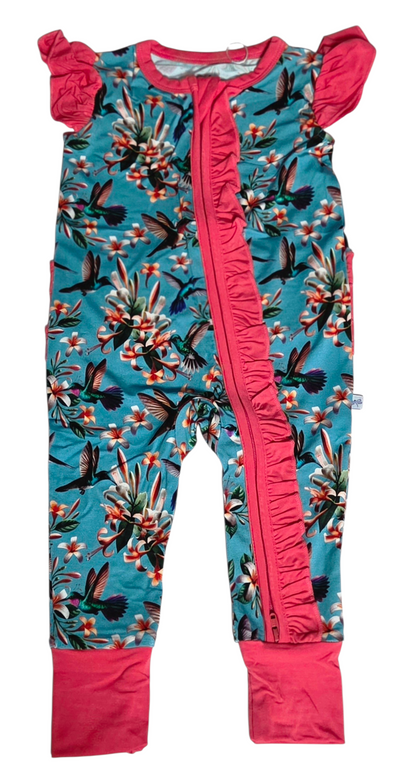 Flutter and Bloom Ruffle Sleeve Romper