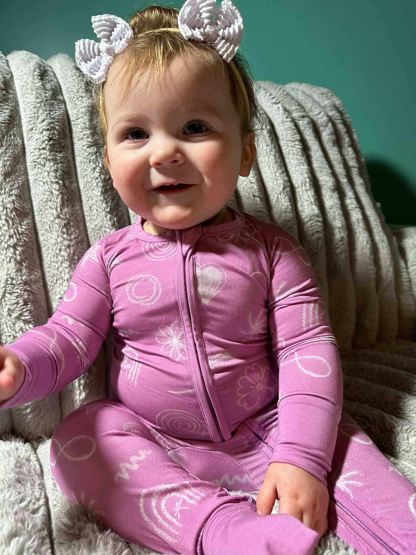 Blushing Doodles Convertible Zip-Up