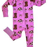 Boots and Bow Convertible Zip-Up