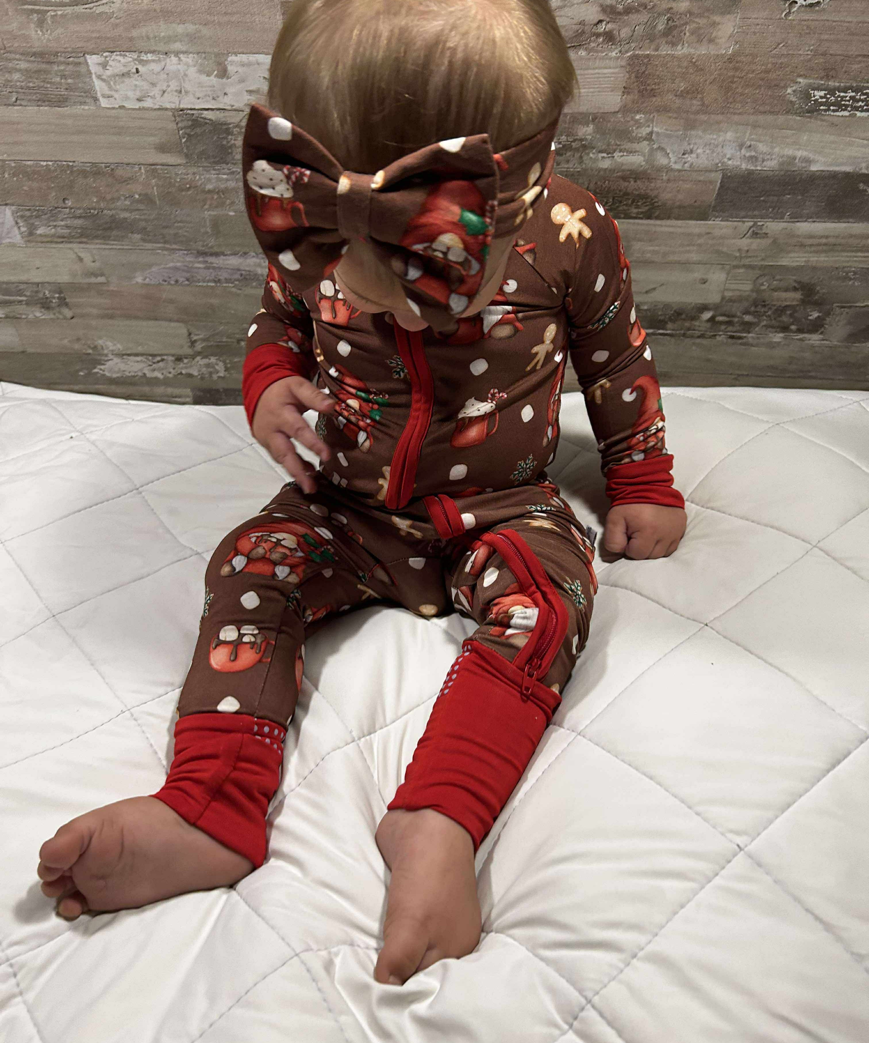 I'll Be Gnome For Christmas Infant/Children's Bow