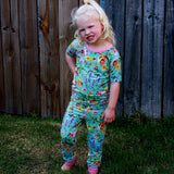Buzzing Blooms 2 Piece Pajama Set