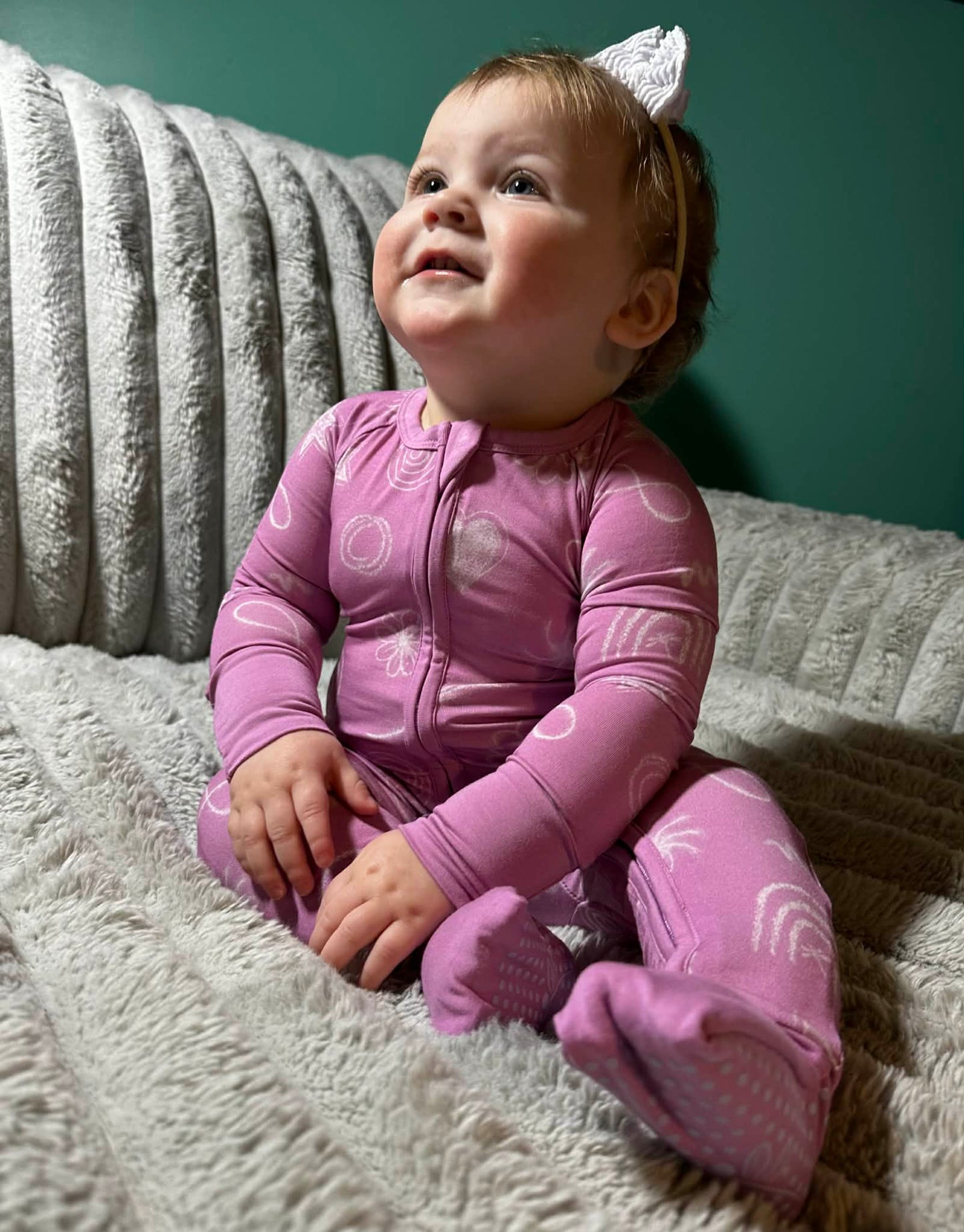 Blushing Doodles Convertible Zip-Up