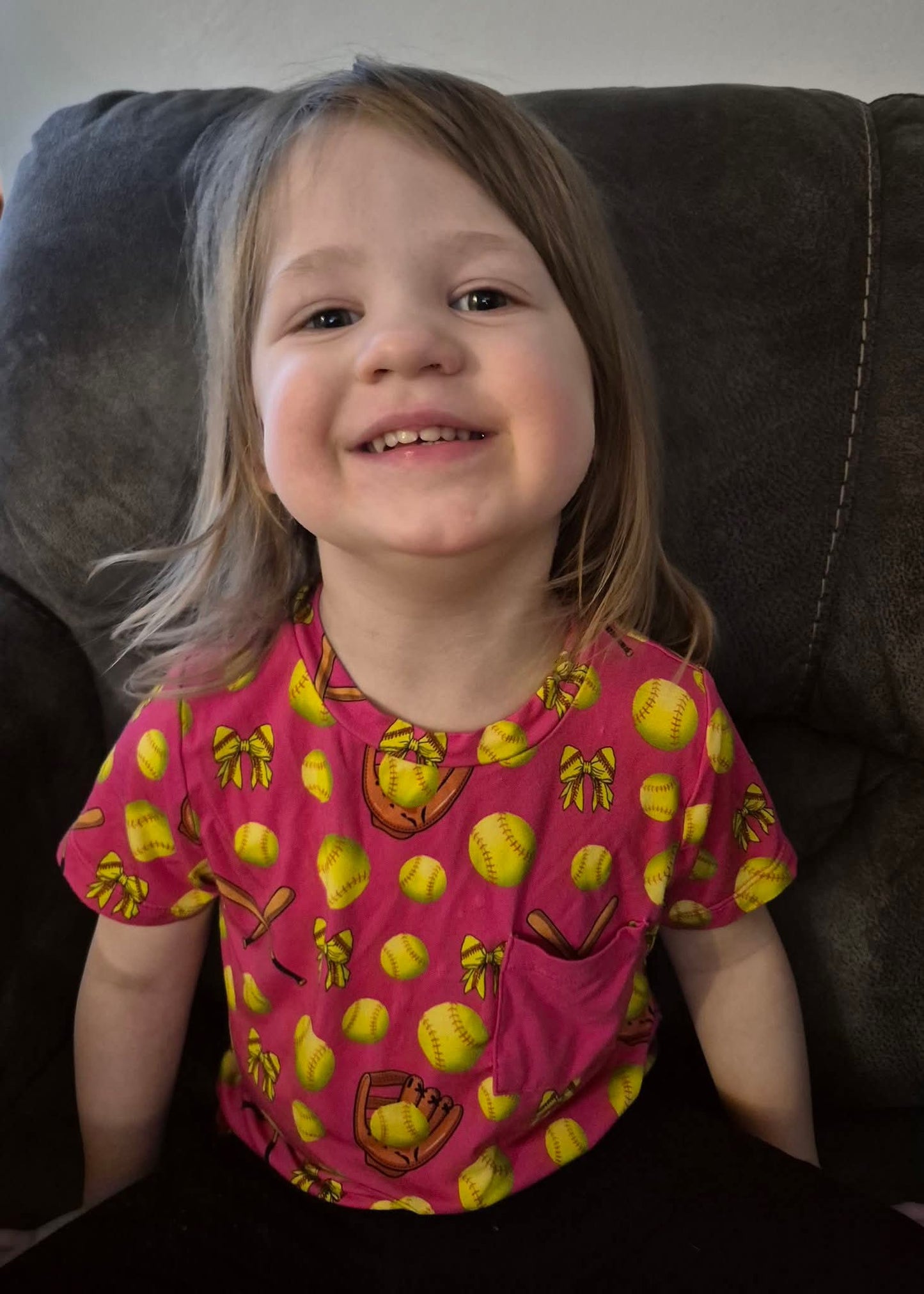 Bows At Bat Pocket T-Shirt