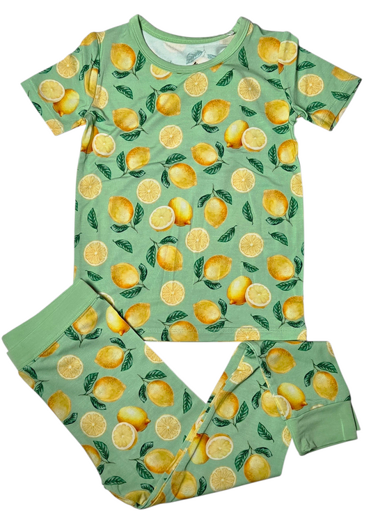 Lemon Pop 2 Piece Pajama Set