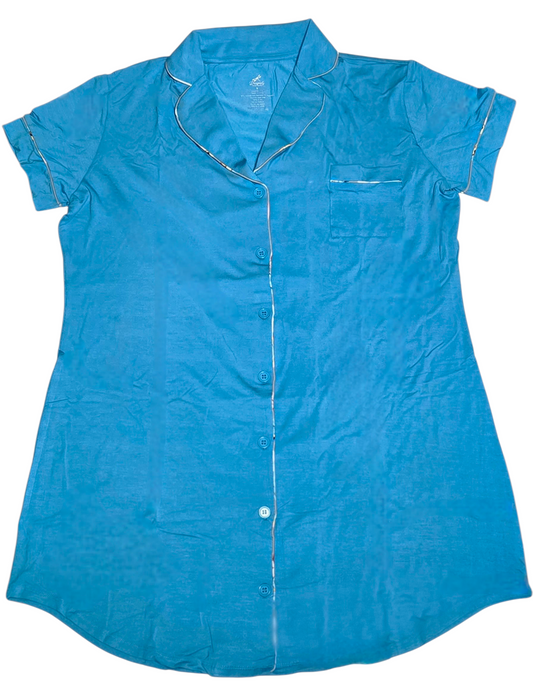 Sky Blue Women's Sleep Shirt