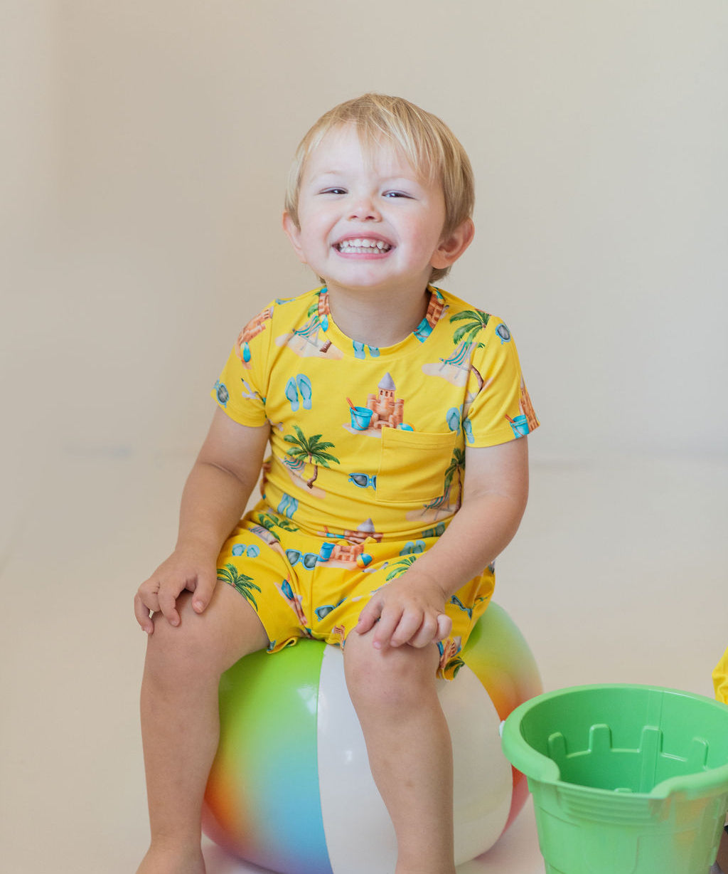 Seaside Gold Swim Trunks