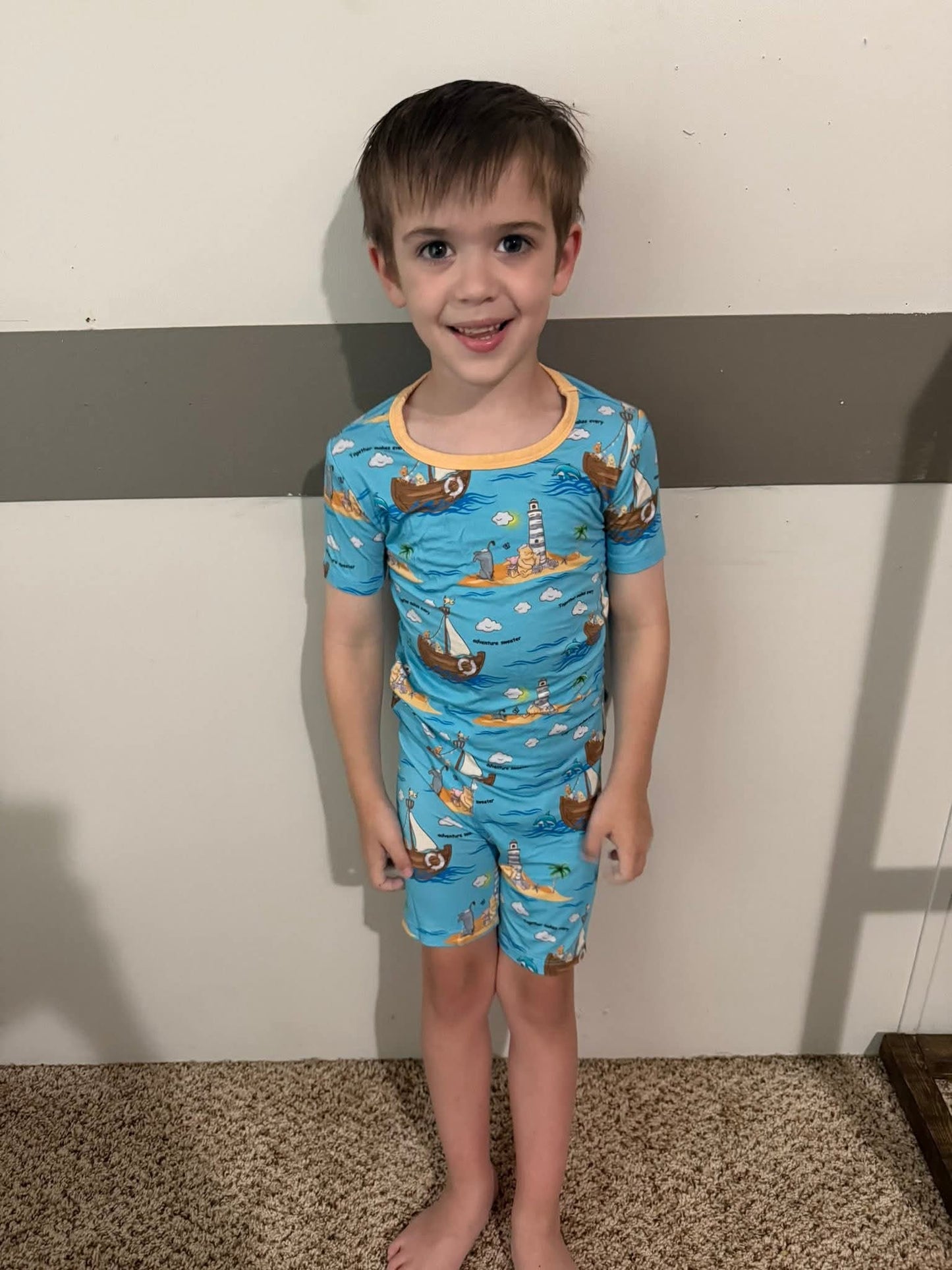 Sailing Together 2 Piece Pajama Set
