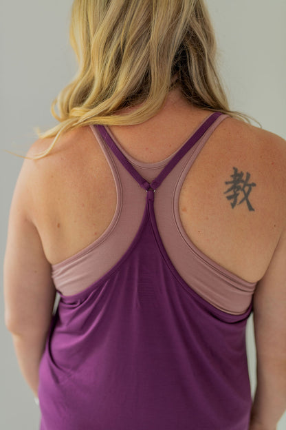 Plum Racerback Chemise