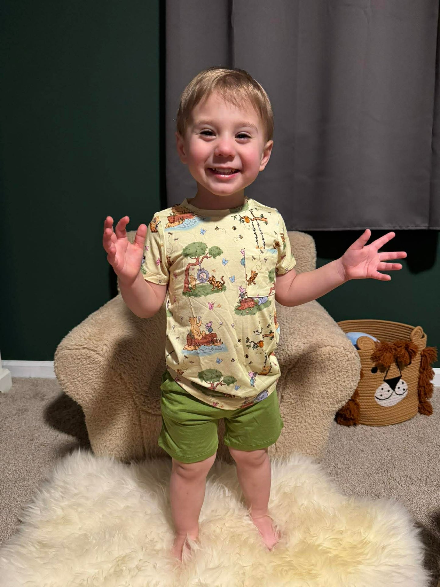 Oh Bother, Its Spring Pocket T-Shirt and Shorts Set