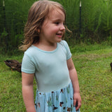 We Flock Together Twirl Dress with Pockets & Shorts Set