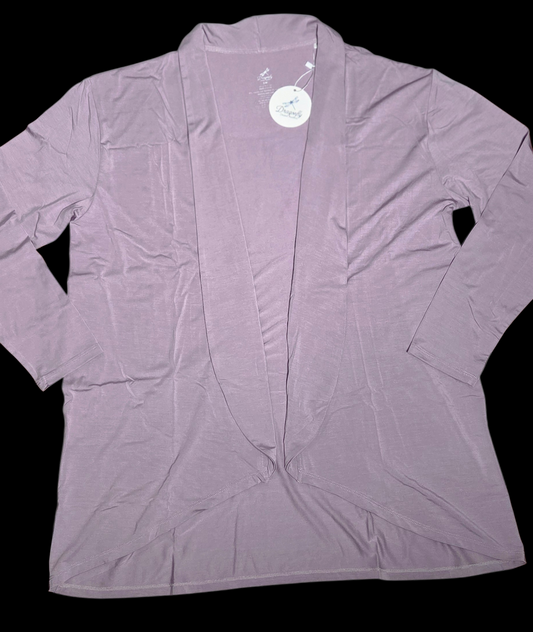 Dusty Purple Women's Cascading Cardigan