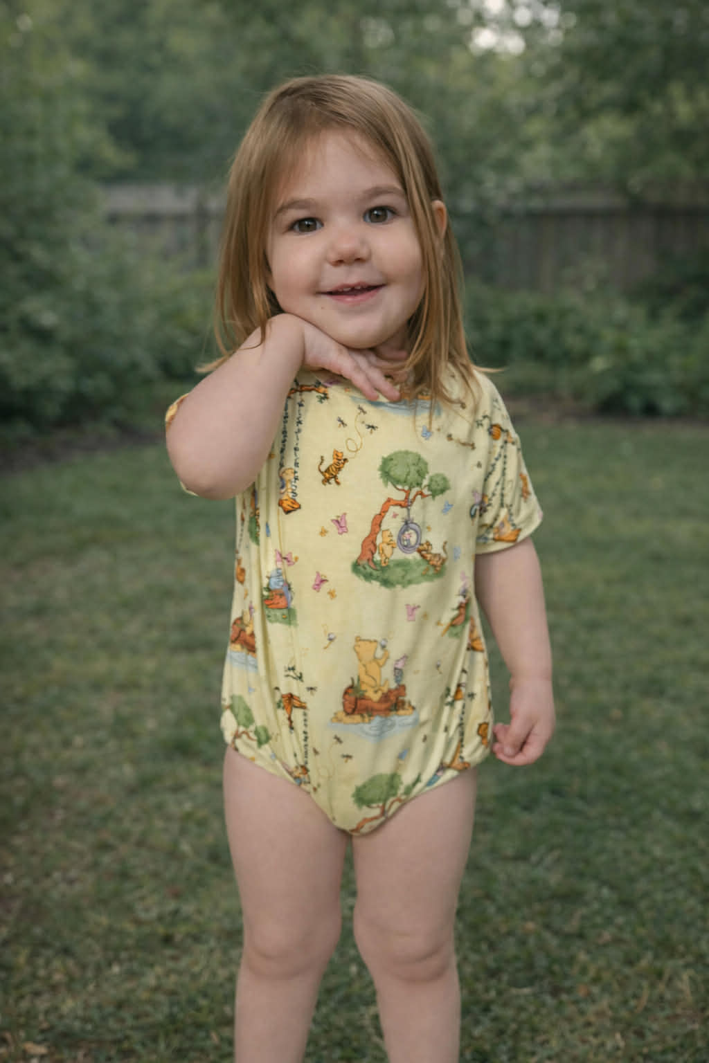 Oh Bother, Its Spring Oversized Bubble Romper
