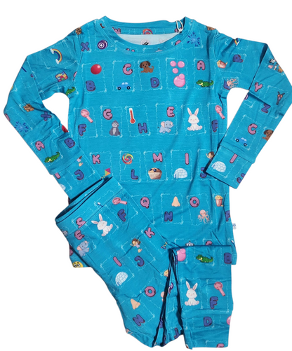 Letters and Littles 2 Piece Pajama Set