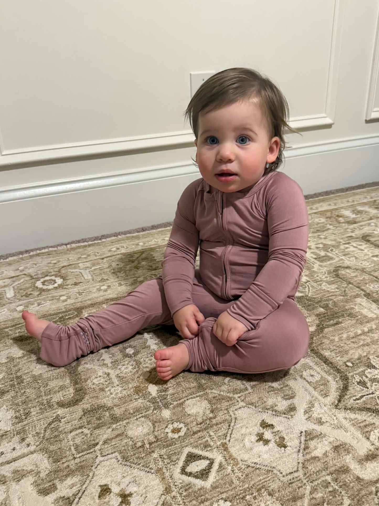 Dusty Rose Convertible Zip-Up